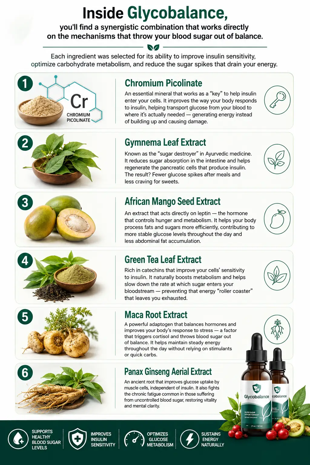 GlycoBalance all six named ingredients